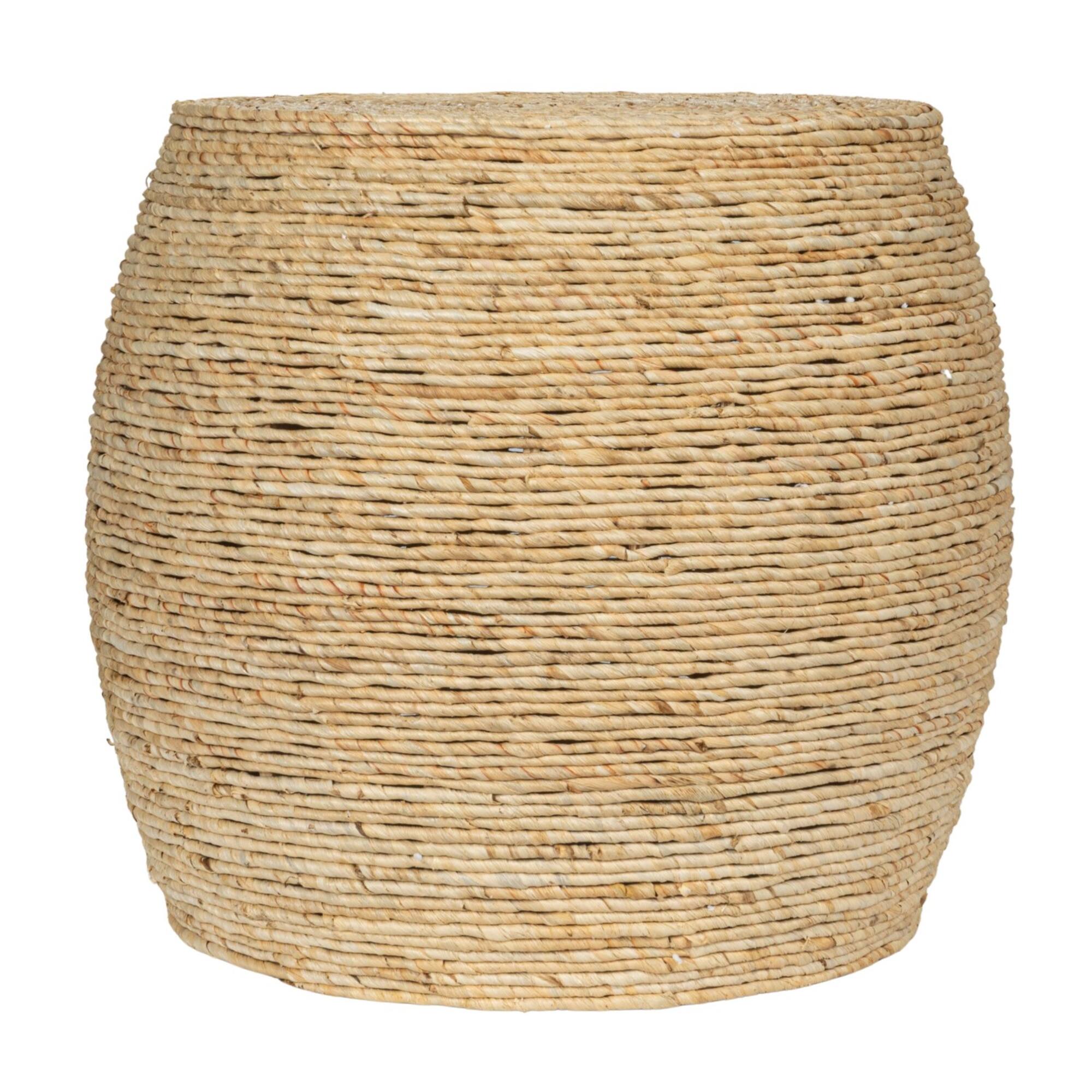 Hello Honey® 17" Natural Corn Rope Round Accent Table